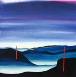 Morgendunst / 50x50 cm / gerahmt