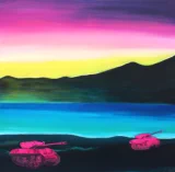 Friedenstörer / 80x80 cm / gerahmt